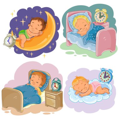 Set resimde bebek uyku