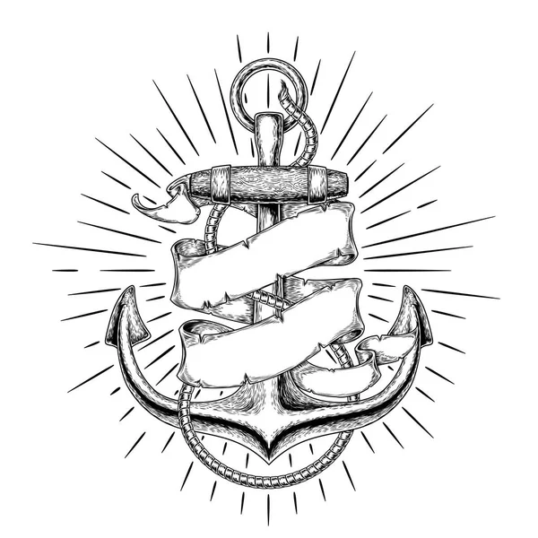 Illustration nautischer Anker — Stockfoto