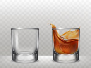 Gözlük Alcohol gerçekçi tarzda bir dizi