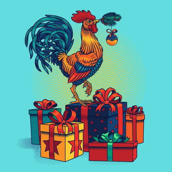 Illustrazione di un gallo — Foto Stock