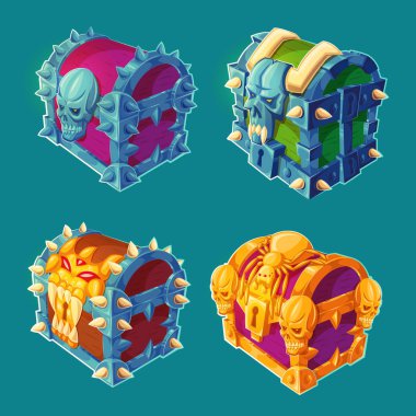 Tahta sandıklar kilitli ve demir bağlı