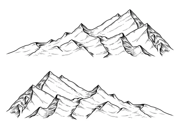 Векторные рисунки гор — стоковый вектор