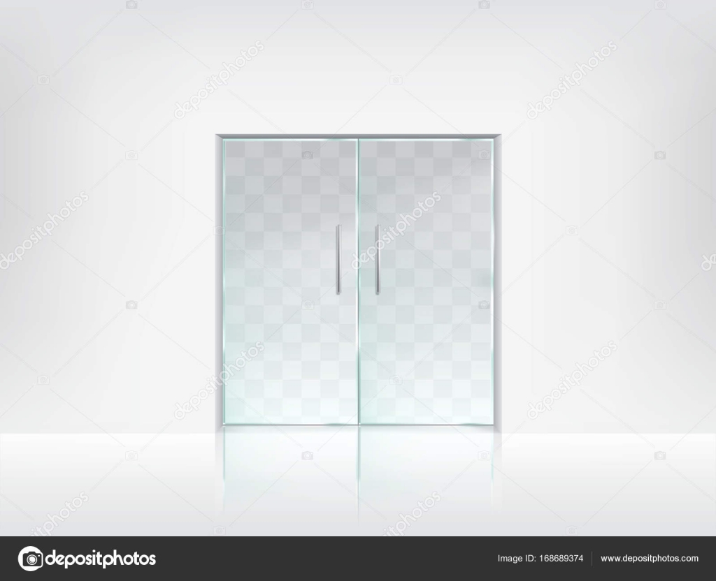 Download Double Glass Door Transparent Vector Template Stock Vector C Vectorpocket 168689374 PSD Mockup Templates