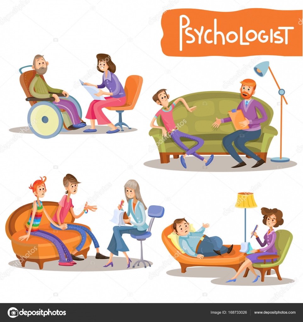 Psychologist private practice cartoon vector set Stock Vector Image by ©vectorpocket 168733026