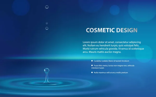 Cartaz publicitário de um produto cosmético hidratante — Vetor de Stock