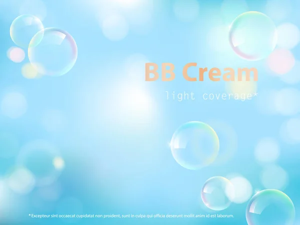 Reclame poster voor bb crème — Stockvector