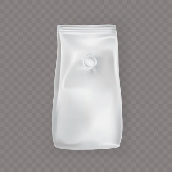Emballage alimentaire en plastique blanc . — Image vectorielle