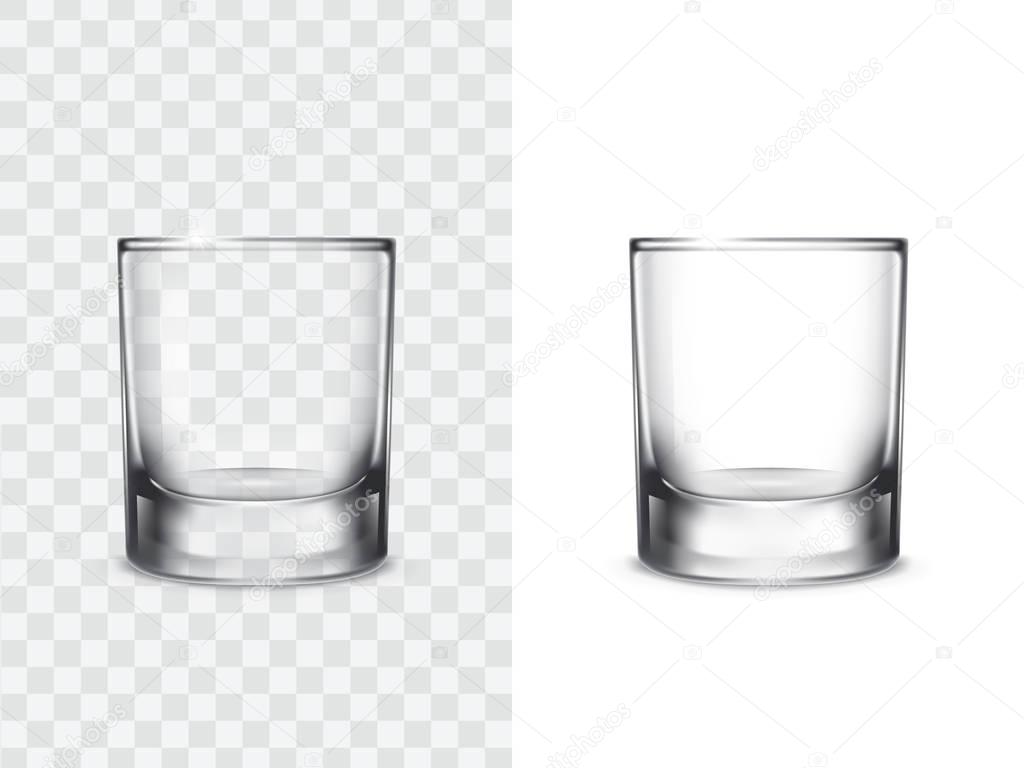 Realistic drinking glasses