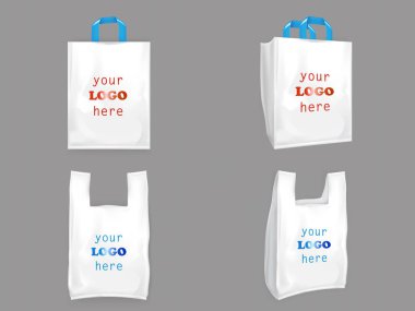 Beyaz Plastik poşetler