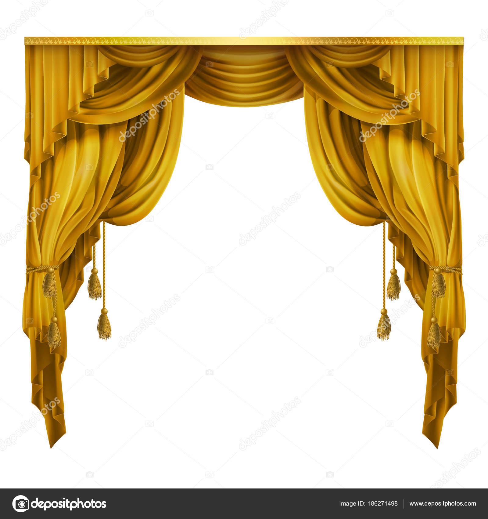 Premium Vector  Red stage curtain opera or cinema luxury drapery for  interior decoration design realistic classic concert or show hall decor