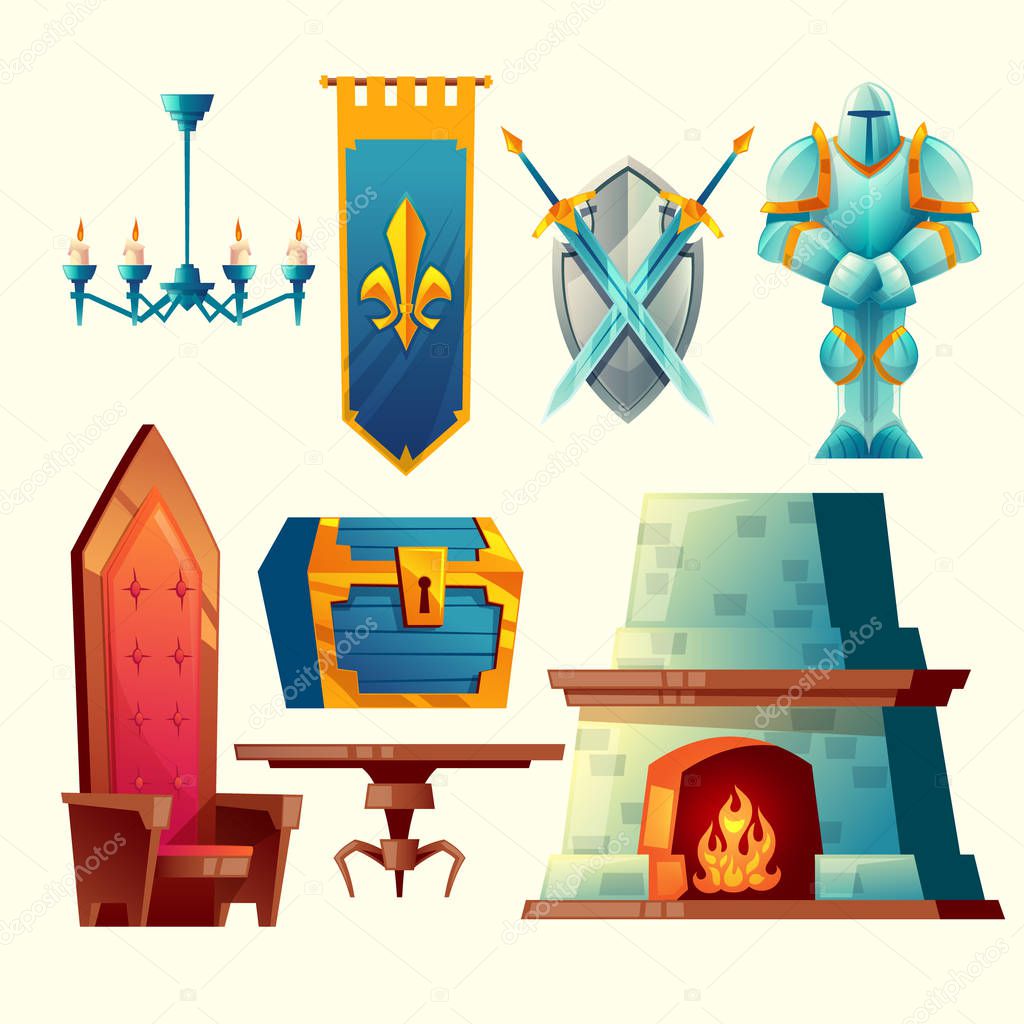 Vector interior objects for fantasy game design