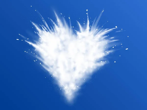 ระเบิดสีขาวของผงหิมะ — ภาพเวกเตอร์สต็อก