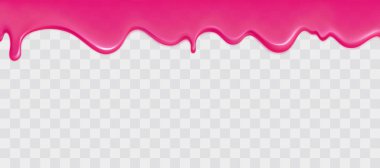 Damlayan parlak pembe sümüksü kenar