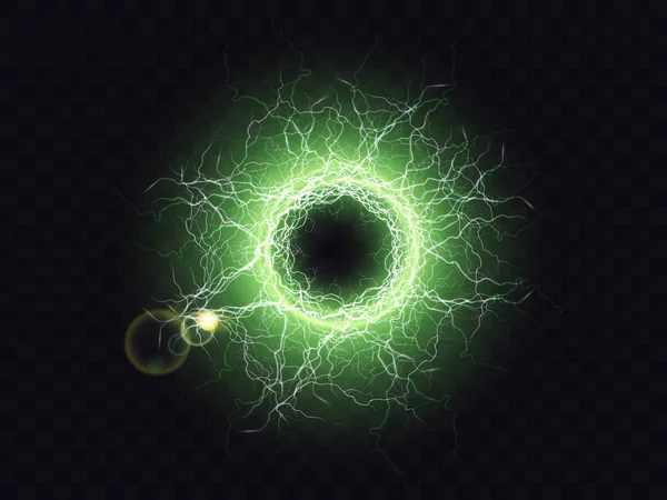 Erős elektromos kisülés mágikus energia villanás Vektor Grafikák