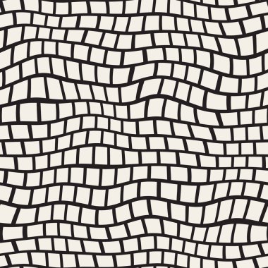 Vektör sorunsuz siyah ve beyaz kaldırım desen bozuk