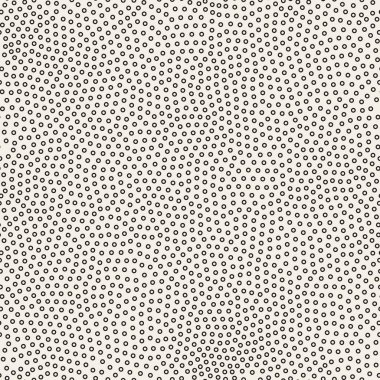 Vektör sorunsuz siyah ve beyaz noktalar karmakarışık desen