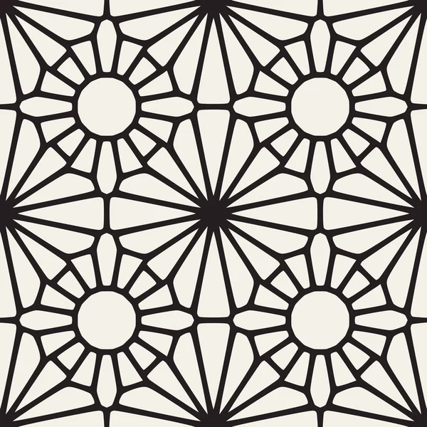 Decoratieve kantpatroon vector naadloze zwart-wit — Stockvector
