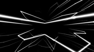 Generatif görsellerini Vj. dijital manzara - yukarıdan beyaz çizgiler.