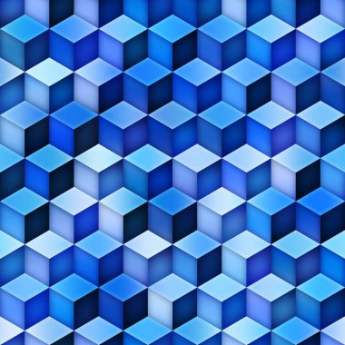 Degrade Cubes döşeme. Dikişsiz çok renkli desen