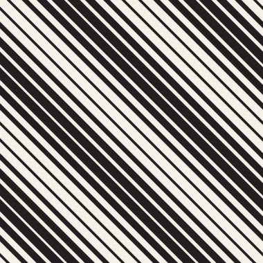 Vektör sorunsuz siyah ve beyaz paralel çapraz çizgili desen