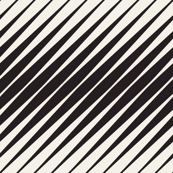 Patrón de rayas diagonales de semitono blanco y negro sin costura vectorial — Vector de stock