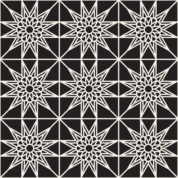 Vektör sorunsuz siyah ve beyaz dantel süs modeli