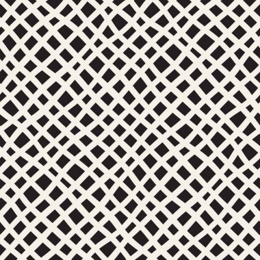 Çapraz ızgara desen vektör Dikişsiz el çekilmiş