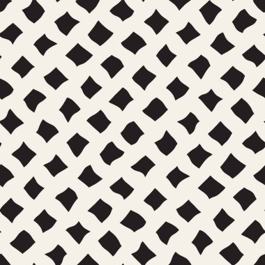 Çapraz dikdörtgenler desen vektör sorunsuz siyah ve beyaz el çekilmiş