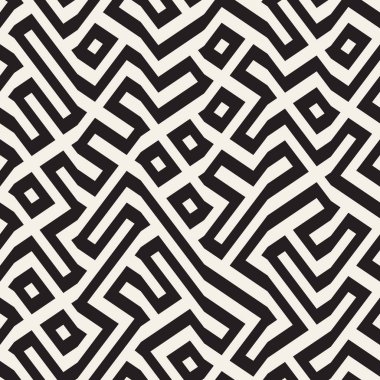 Geometrik desen vektör sorunsuz labirent çizgileri
