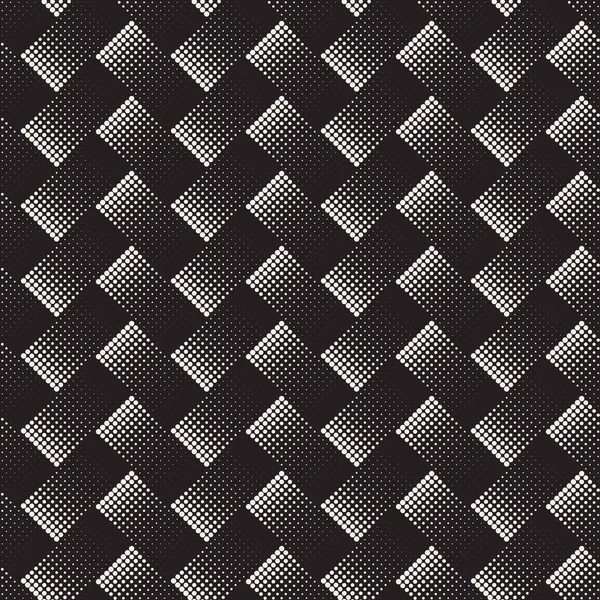 Motif de rectangles géométriques demi-tons noirs et blancs sans couture vectoriels — Image vectorielle