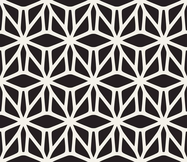 Modèle de dentelle arrondie noir et blanc sans vecteur — Image vectorielle