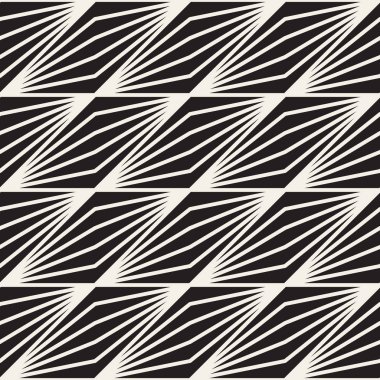 Geometrik desen vektör sorunsuz siyah ve beyaz şerit çizgileri