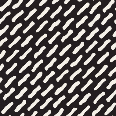 Vektör sorunsuz siyah ve beyaz karmakarışık çizgi deseni
