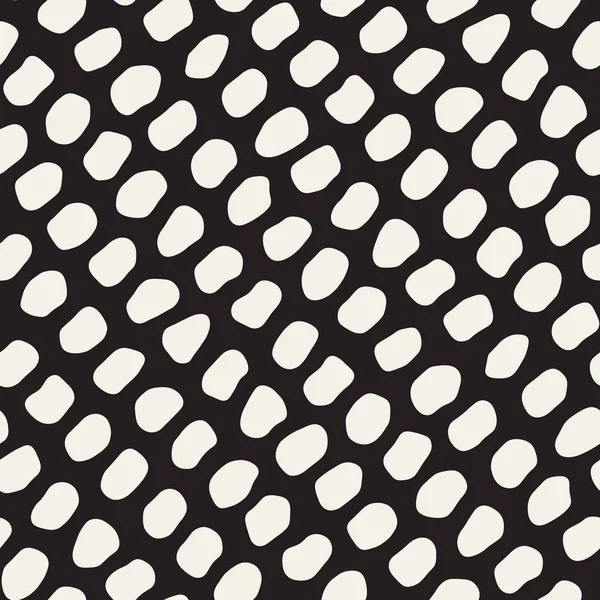 Vector Seamless Black and White Jumble Circles Pattern — стоковый вектор