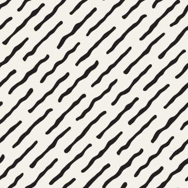 Vektör sorunsuz siyah ve beyaz karmakarışık çizgi deseni