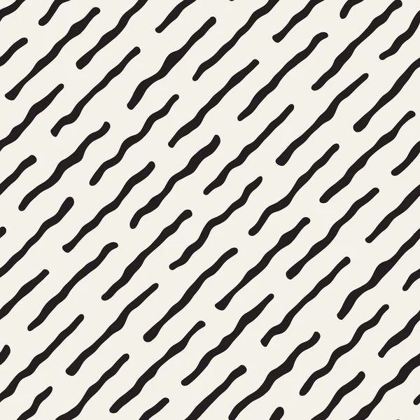 Vector sömlös svart och vitt virrvarr linjer mönster — Stock vektor