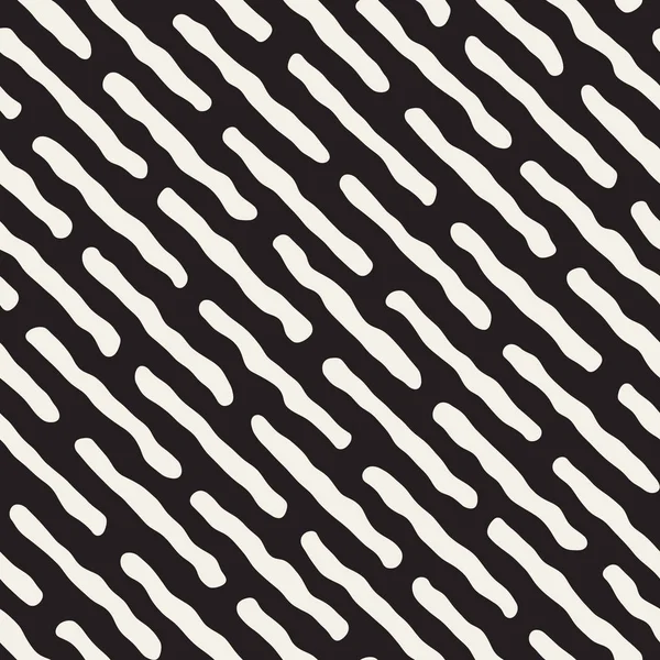 Vector sömlös svart och vitt virrvarr linjer mönster — Stock vektor