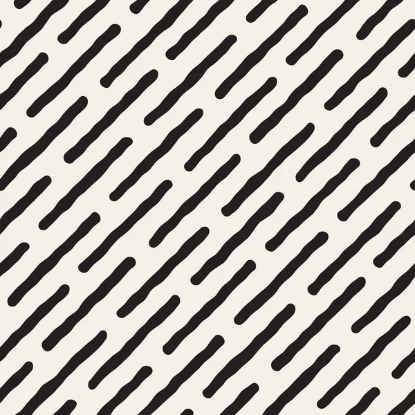 Patrón de líneas diagonales blancas y negras sin costura vectorial — Archivo Imágenes Vectoriales