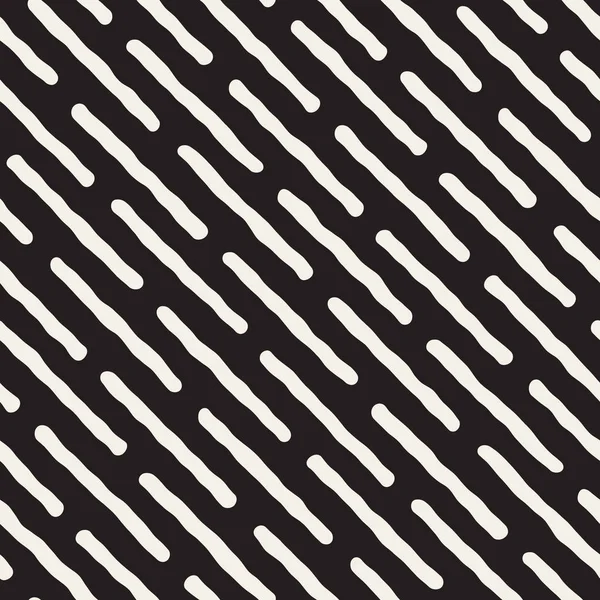 Patroon vector naadloze zwart-wit met diagonale lijnen — Stockvector