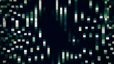 Rasgele piksel akışı - yeşil