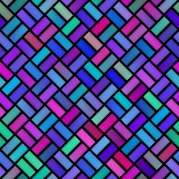 Gradient plattsättning geometriska rutnät. Sömlös Multicolor mönster. — Stockfoto