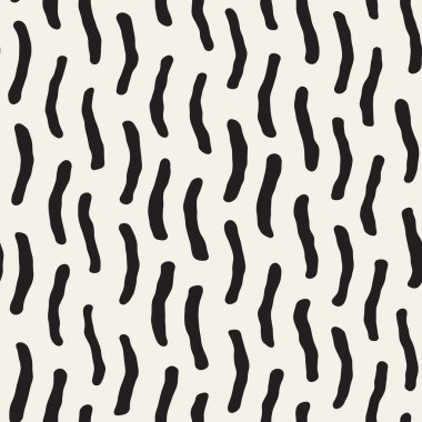 Vektör sorunsuz siyah ve beyaz el karmakarışık satırları boyalı