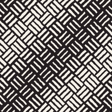 Vektör sorunsuz Freehand geometrik noktalı resim çapraz kaldırım desen