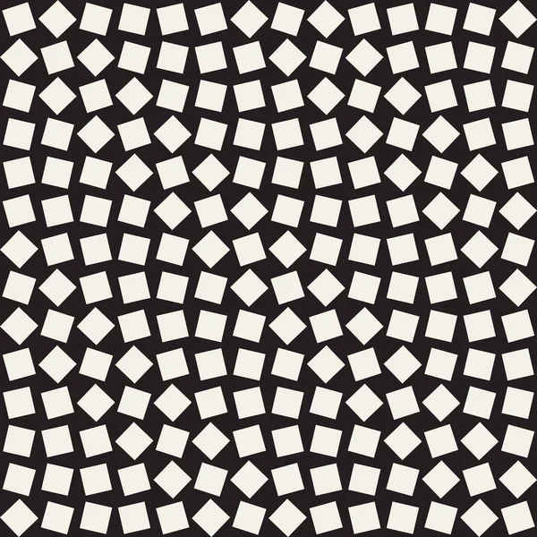 원활한 검정과 흰색 사각형 마름모 형상 패턴 기와 벡터 — 스톡 벡터