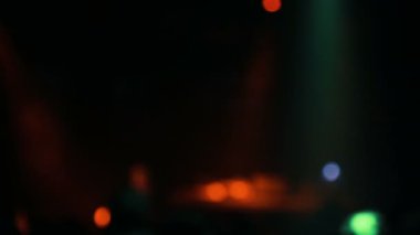Gece hayatı bulanık ışıkları
