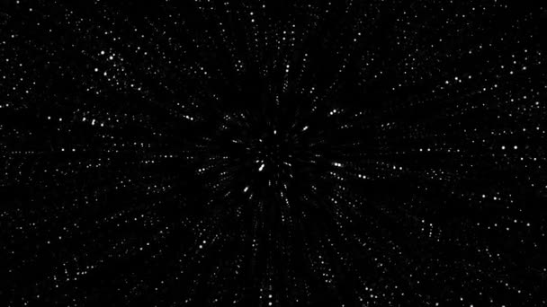 Trippy Starfield. Pulsation of the Source — Stock Video