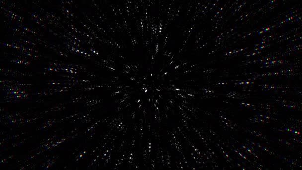 Trippy Starfield. Pulsação da Fonte — Vídeo de Stock