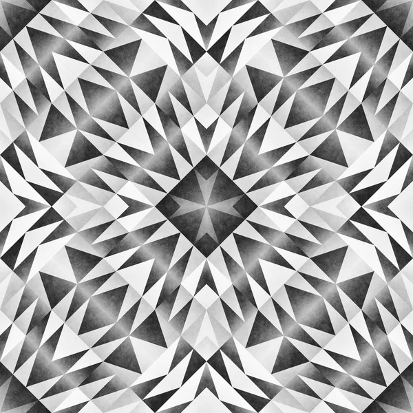 Patrón Tribal Monocromo sin costura. Estilo azteca Arte geométrico abstracto Imprimir . —  Fotos de Stock