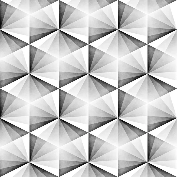 Seamless Monochrome Pattern. Grungy Geometric Shapes Tiling. — Stock Photo, Image