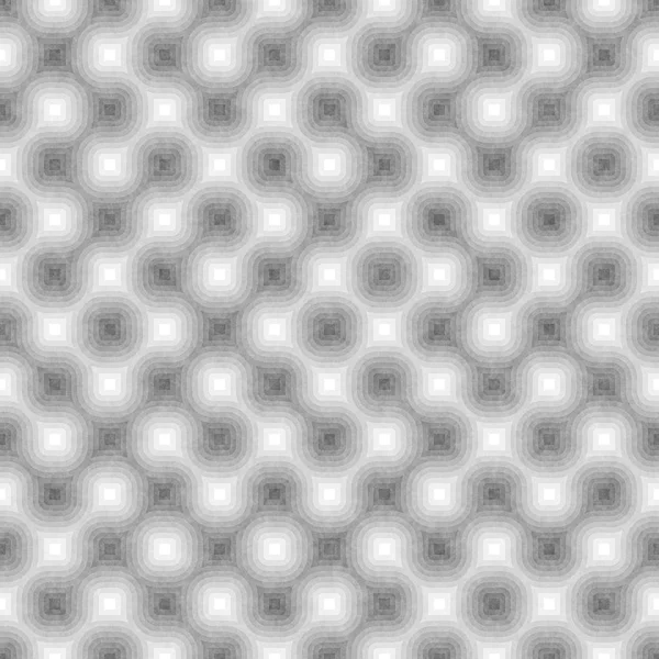 无缝的黑色和白色纠结圆条纹。纹理的几何图案. — 图库照片